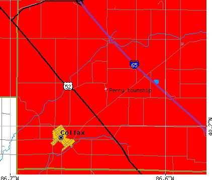 Perry township, IN map
