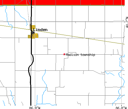 Madison township, IN map
