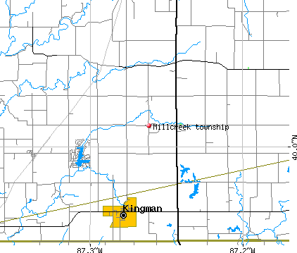 Millcreek township, IN map