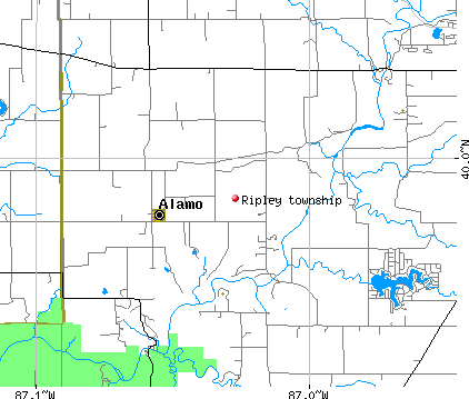 Ripley township, IN map