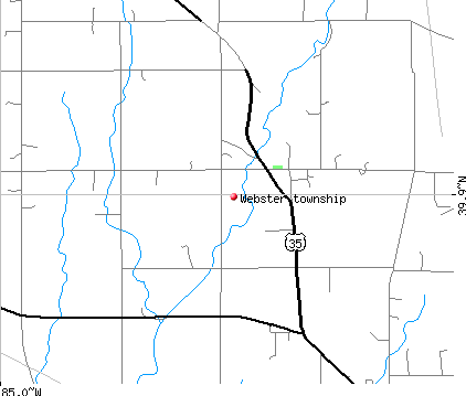 Webster township, IN map