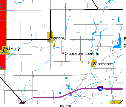 Greensboro township, IN map