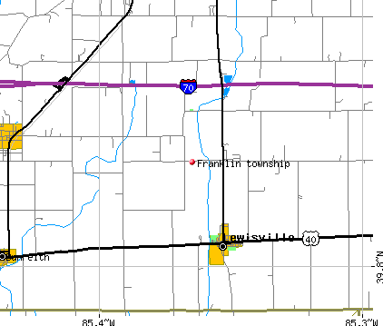 Franklin township, IN map