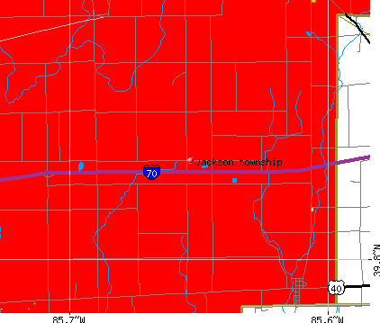 Jackson township, IN map