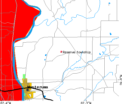 Reserve township, IN map