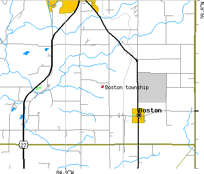 Boston township, IN map