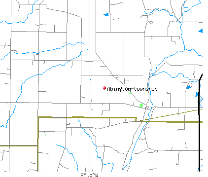 Abington township, IN map