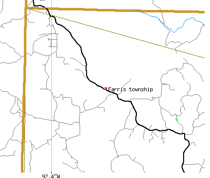 Farris township, AR map