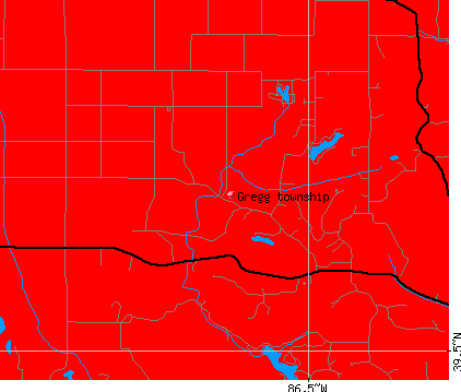 Gregg township, IN map