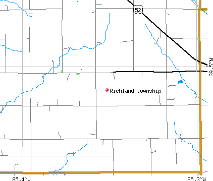 Richland township, IN map
