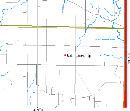 Bath township, IN map