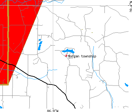 Morgan township, IN map