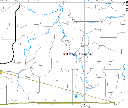 Butler township, IN map