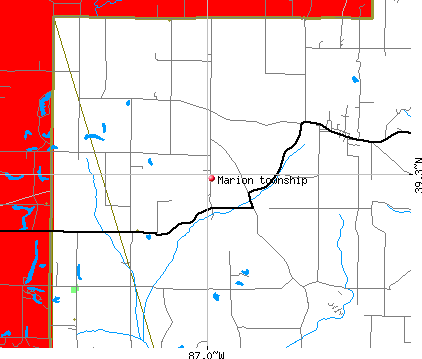 Marion township, IN map