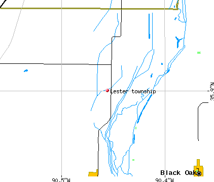 Lester township, AR map
