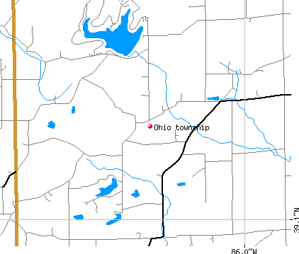 Ohio township, IN map