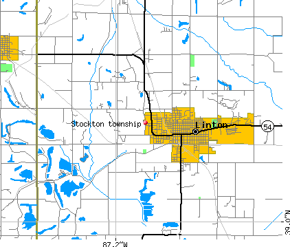 Stockton township, IN map