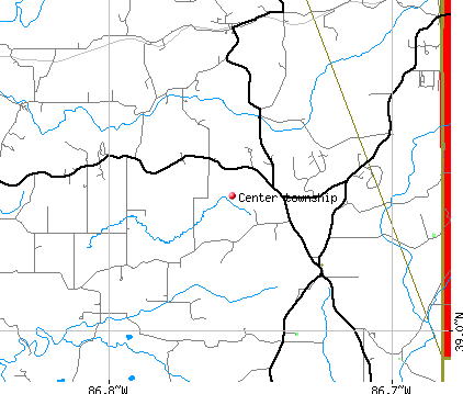 Center township, IN map