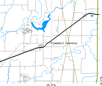 Campbell township, IN map