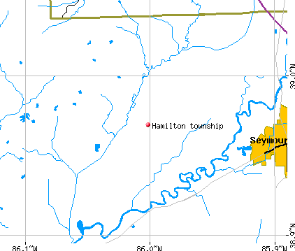Hamilton township, IN map