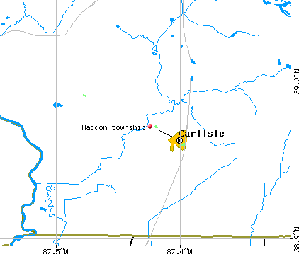 Haddon township, IN map