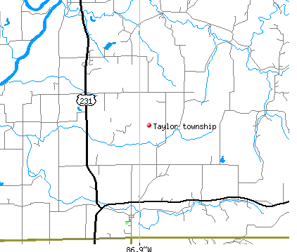 Taylor township, IN map