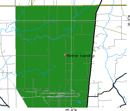 Monroe township, IN map