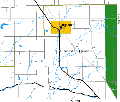 Lancaster township, IN map