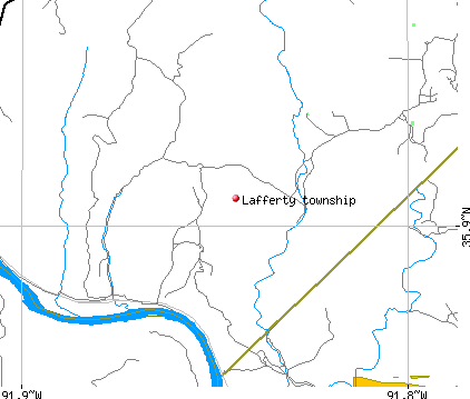 Lafferty township, AR map