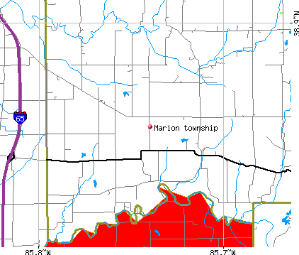 Marion township, IN map