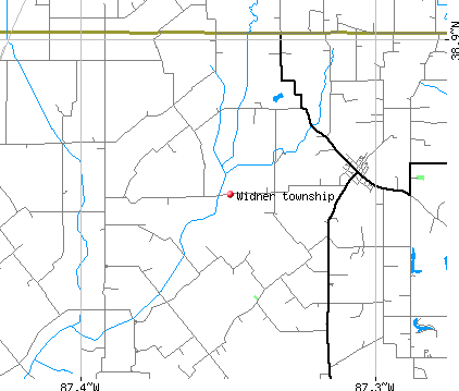 Widner township, IN map