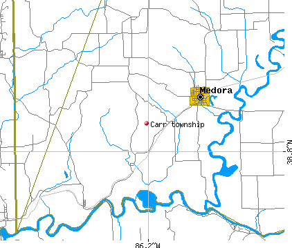 Carr township, IN map