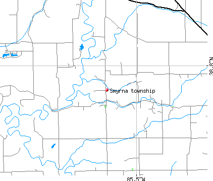 Smyrna township, IN map