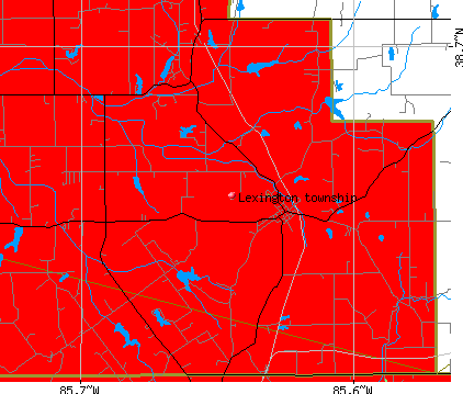 Lexington township, IN map