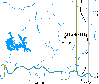 Reeve township, IN map
