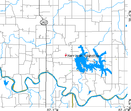 Harrison township, IN map