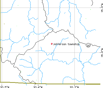 Jefferson township, AR map