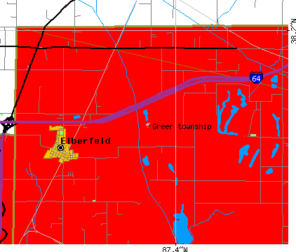 Greer township, IN map