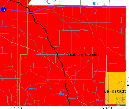 Armstrong township, IN map