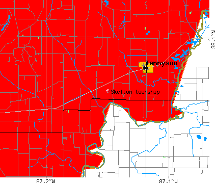 Skelton township, IN map