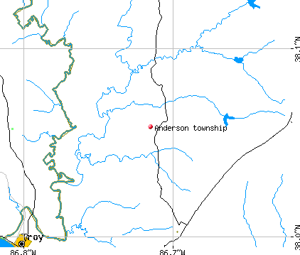Anderson township, IN map