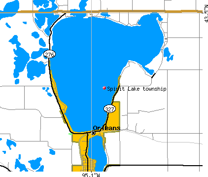Spirit Lake township, IA map