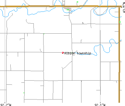 Albion township, IA map