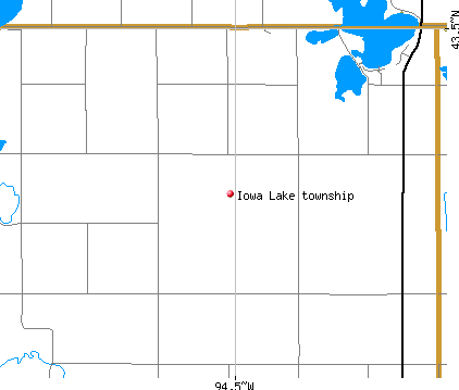 Iowa Lake township, IA map