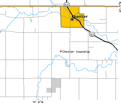 Chester township, IA map