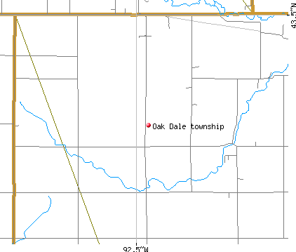 Oak Dale township, IA map