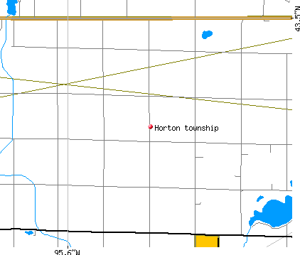 Horton township, IA map