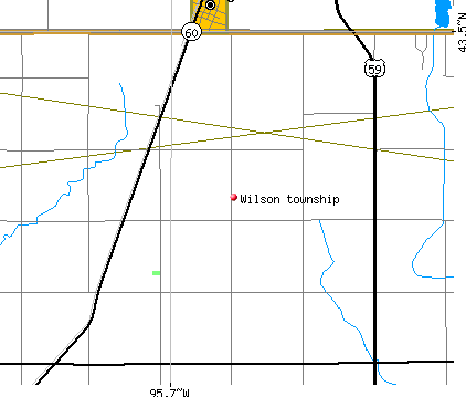 Wilson township, IA map