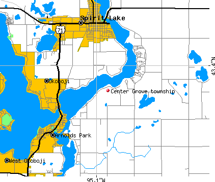 Center Grove township, IA map