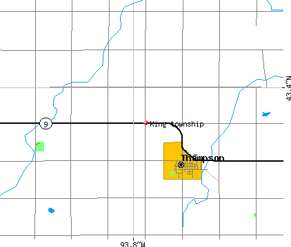King township, IA map